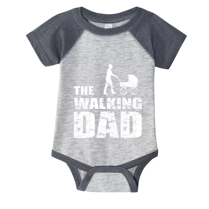 The Walking Dad With Stroller Infant Baby Jersey Bodysuit