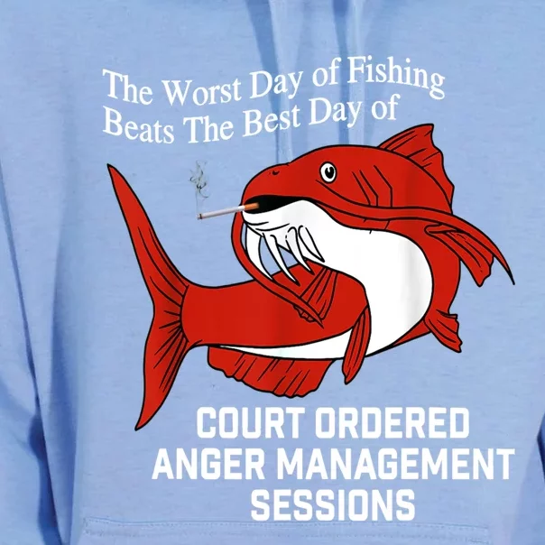 The Worst Day Of Fishing Beats The Best Day Of Court Ordered Gift Unisex Surf Hoodie