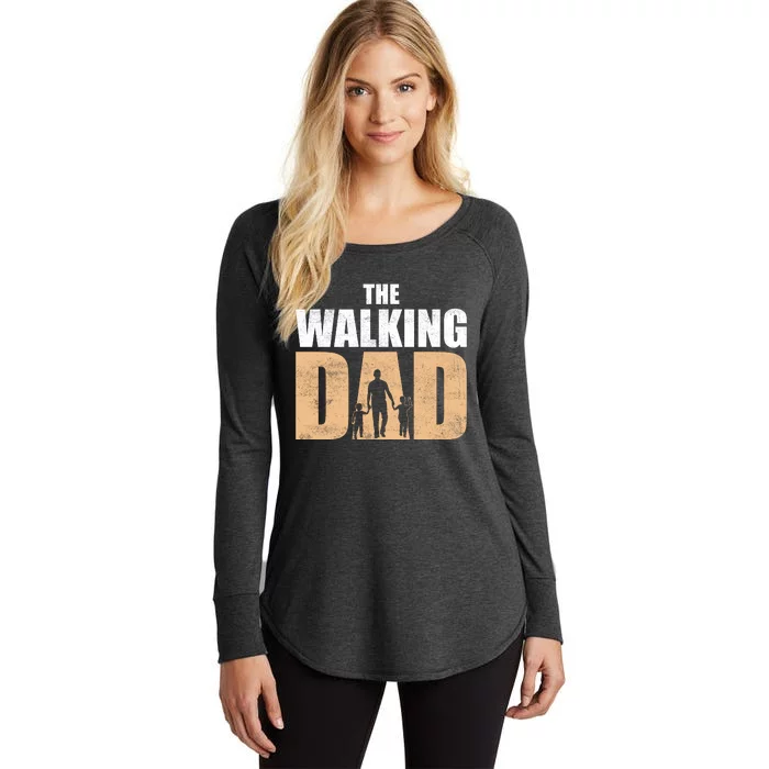 The Walking Dad T Women's Perfect Tri Tunic Long Sleeve Shirt