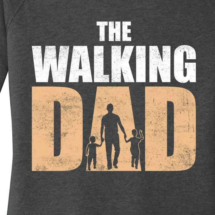 The Walking Dad T Women's Perfect Tri Tunic Long Sleeve Shirt