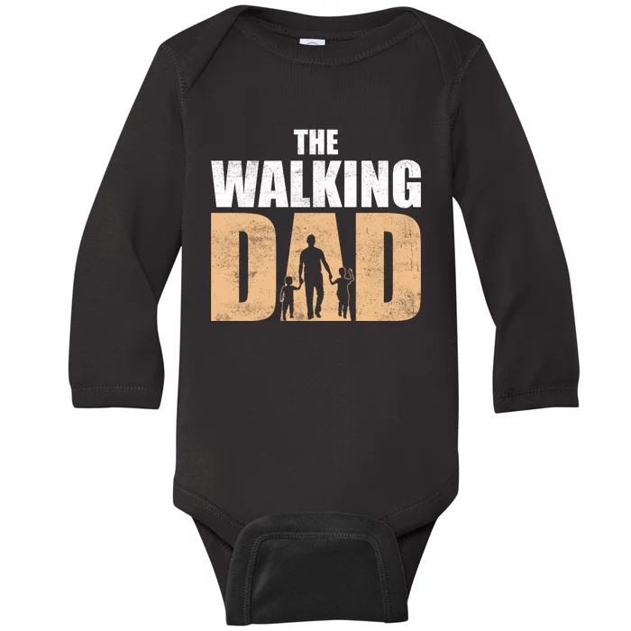 The Walking Dad T Baby Long Sleeve Bodysuit