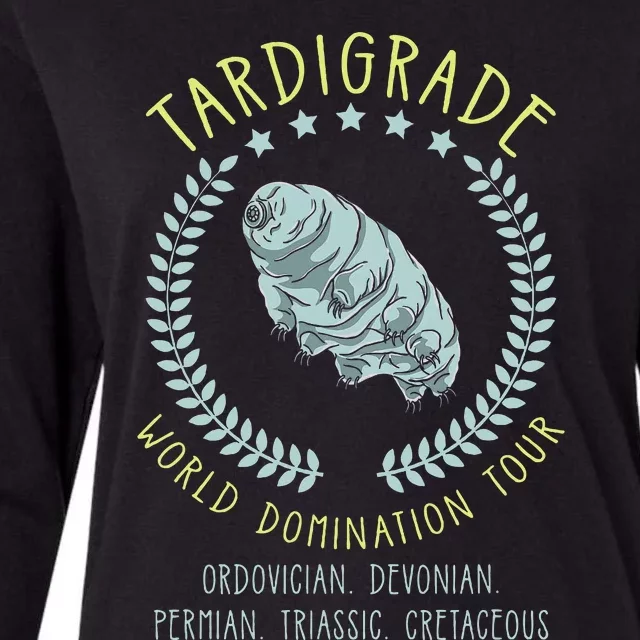 Tardigrade World Domination Microbiologist Gift Womens Cotton Relaxed Long Sleeve T-Shirt