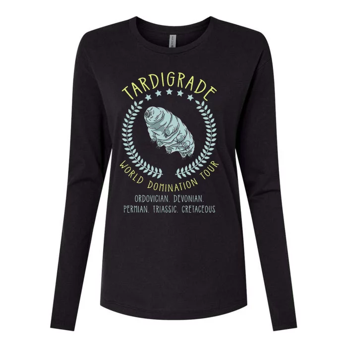 Tardigrade World Domination Microbiologist Gift Womens Cotton Relaxed Long Sleeve T-Shirt