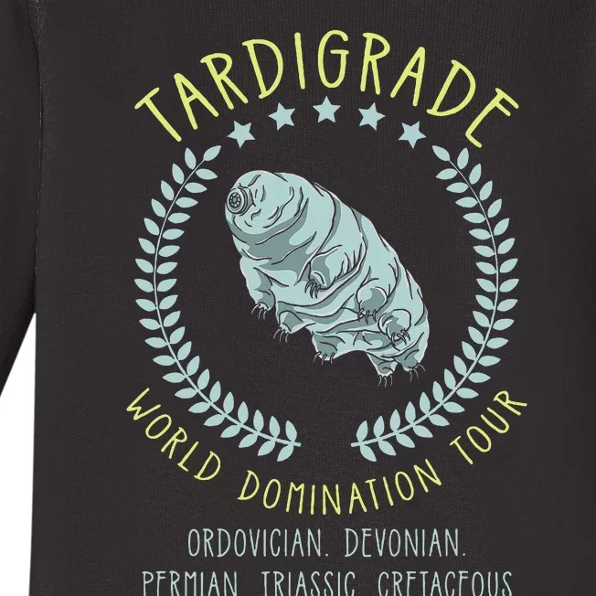 Tardigrade World Domination Microbiologist Gift Baby Long Sleeve Bodysuit