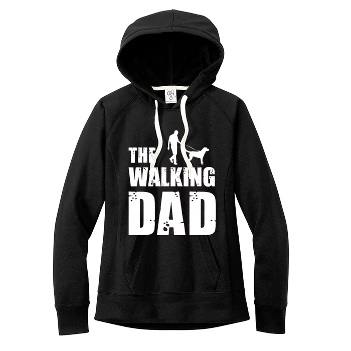 The Walking Dad Labrador Dog Lover Owner Dog Breed Pet Gift Women's Fleece Hoodie