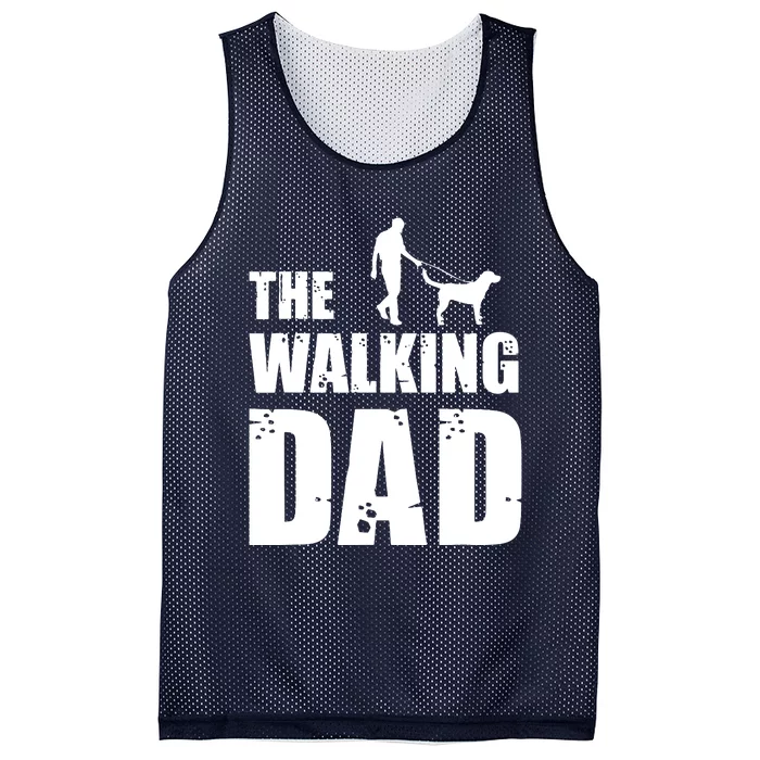 The Walking Dad Labrador Dog Lover Owner Dog Breed Pet Gift Mesh Reversible Basketball Jersey Tank