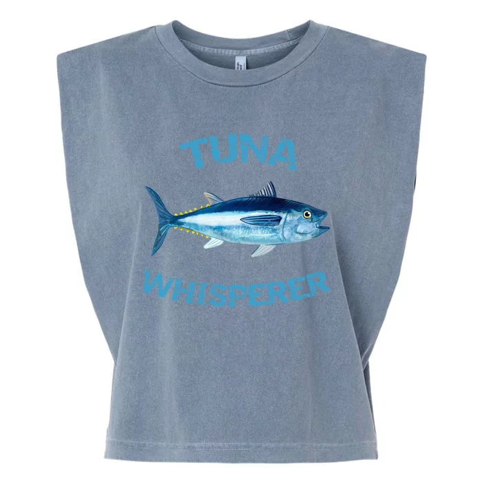 Tuna Whisperer Deep Sea Fishing Tuna Fish Bluefin Tuna Gift Garment-Dyed Women's Muscle Tee