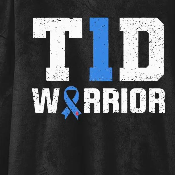 T1D Warrior Diabetes Warrior Diabetes Awareness Hooded Wearable Blanket