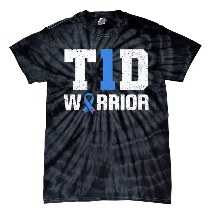 T1D Warrior Diabetes Warrior Diabetes Awareness Tie-Dye T-Shirt