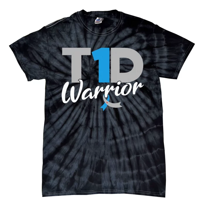 T1D Warrior Diabetes Awareness Type 1 Diabetic Tie-Dye T-Shirt