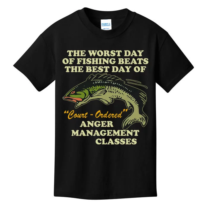 The Worst Day Of Fishing Beats The Best Day Of Court Ordered Kids T-Shirt