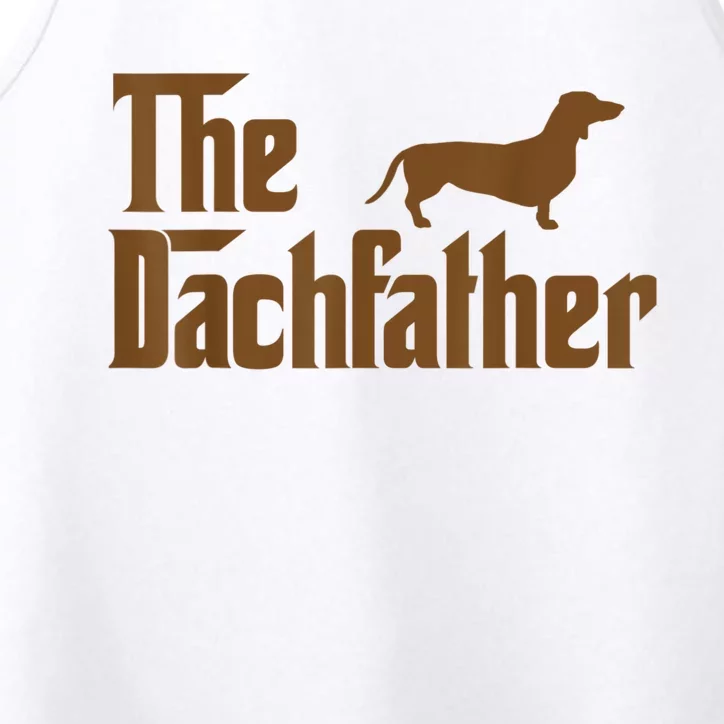 The Weiner Dog Father Funny Dachshund Performance Tank