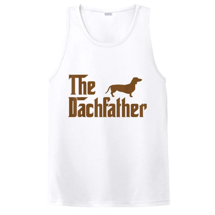 The Weiner Dog Father Funny Dachshund Performance Tank