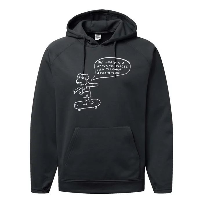 Twiabp – Weed Dog The World Is A Beautiful Place Performance Fleece Hoodie