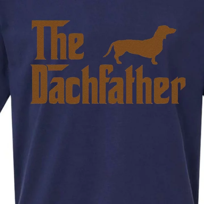 The Weiner Dog Father Funny Dachshund Gifts Sueded Cloud Jersey T-Shirt