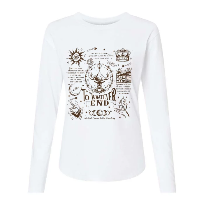 To Whatever End Throne Of Glass Womens Cotton Relaxed Long Sleeve T-Shirt