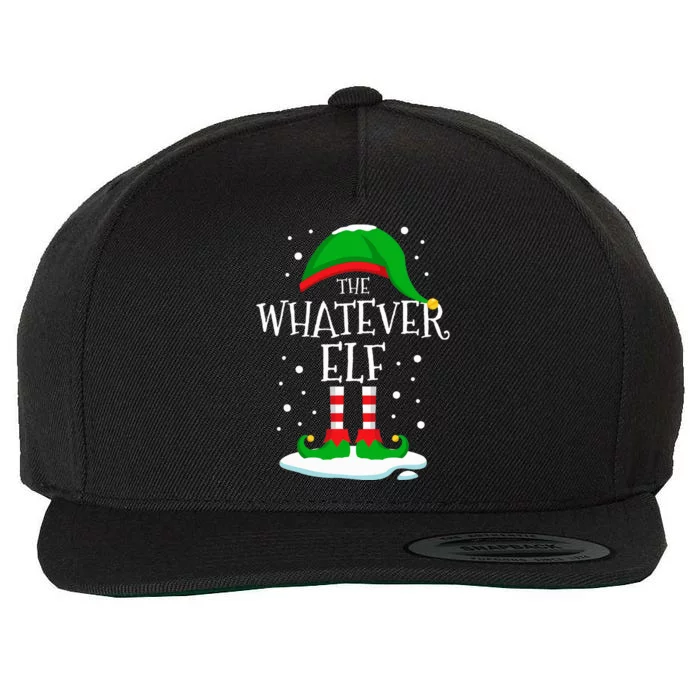 The Whatever Elf Christmas Family Matching Xmas Group Funny Wool Snapback Cap