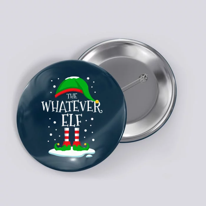 The Whatever Elf Christmas Family Matching Xmas Group Funny Button