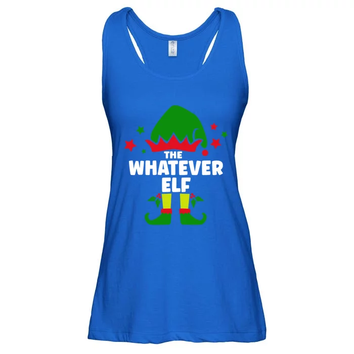 The Whatever Elf Funny Christmas Matching Decorations Family Gift Ladies Essential Flowy Tank