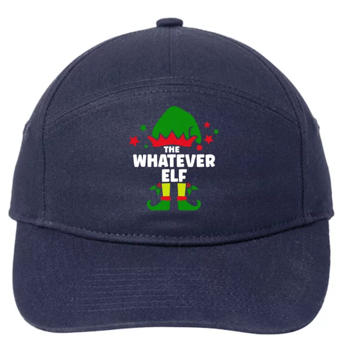 The Whatever Elf Funny Christmas Matching Decorations Family Gift 7-Panel Snapback Hat