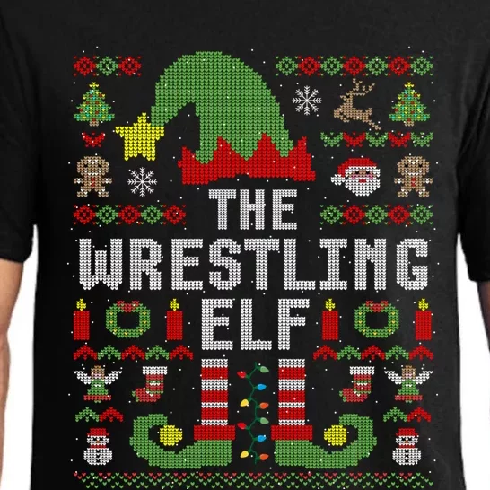 The Wrestling Elf Ugly Christmas Matching Family Group Gift Pajama Set