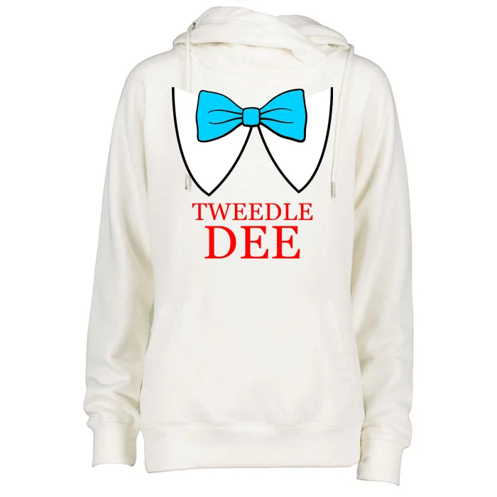 Tweedle Dee Costume Womens Funnel Neck Pullover Hood