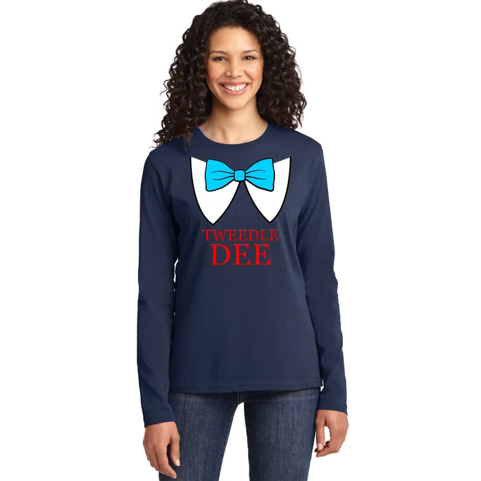 Tweedle Dee Costume Ladies Long Sleeve Shirt