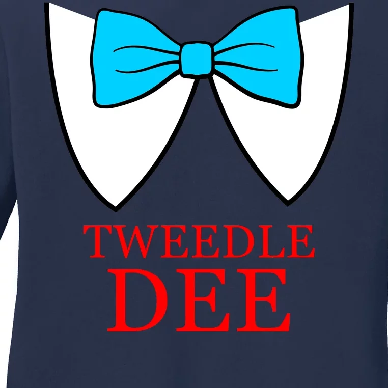 Tweedle Dee Costume Ladies Long Sleeve Shirt