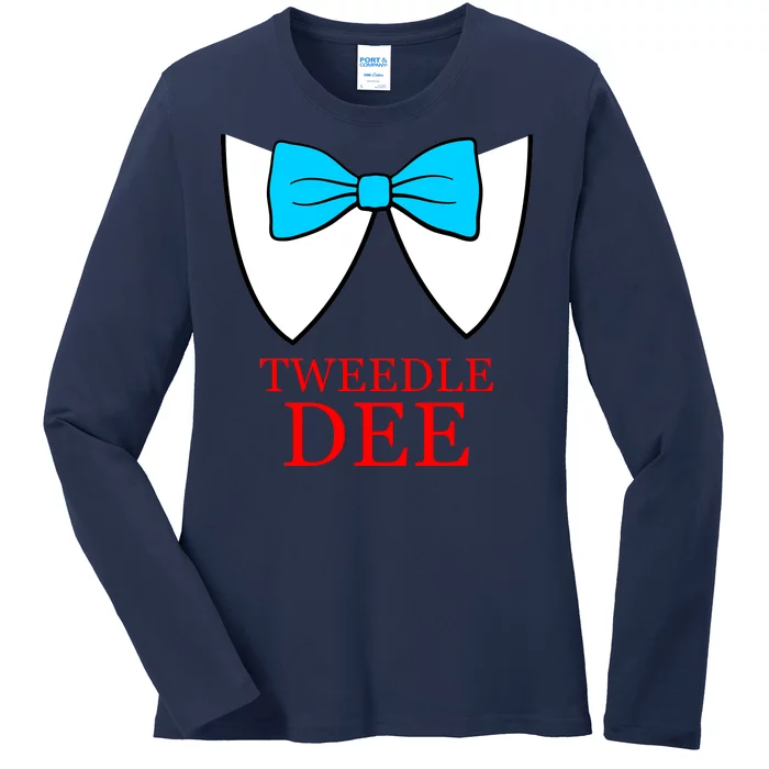 Tweedle Dee Costume Ladies Long Sleeve Shirt