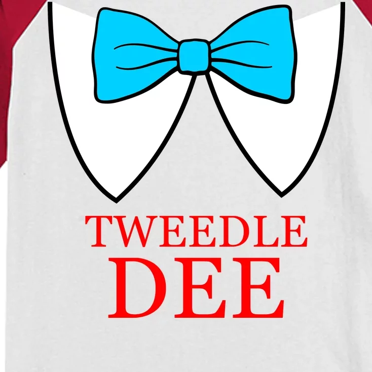 Tweedle Dee Costume Kids Colorblock Raglan Jersey