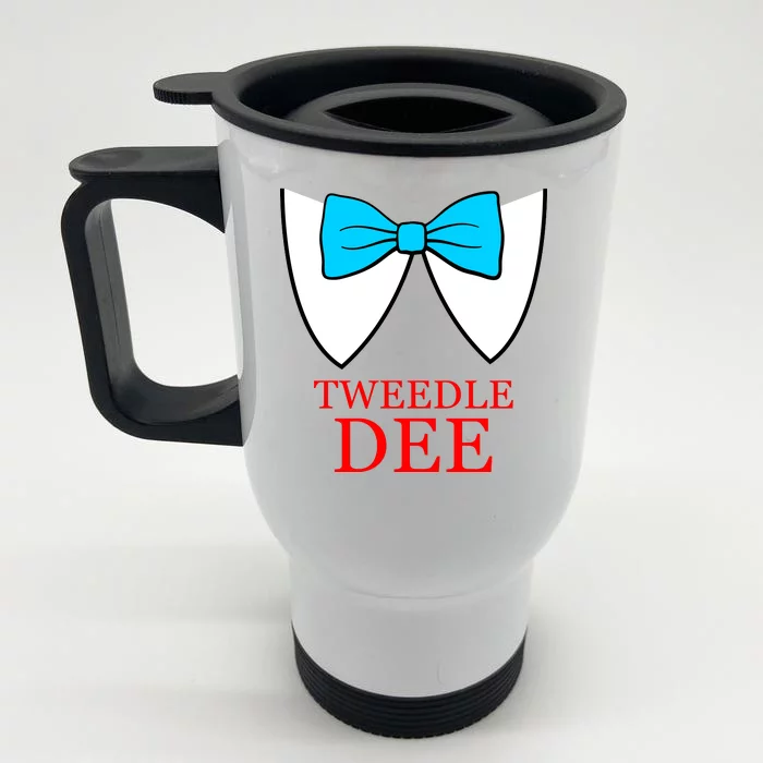 Tweedle Dee Costume Front & Back Stainless Steel Travel Mug