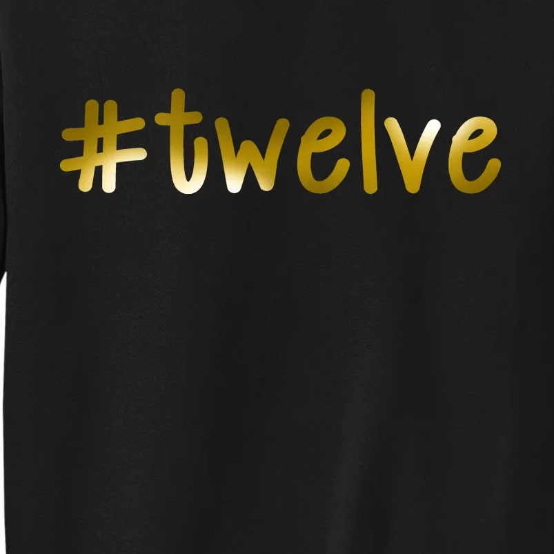 #Twelve 12th Birthday Gold Logo Sweatshirt