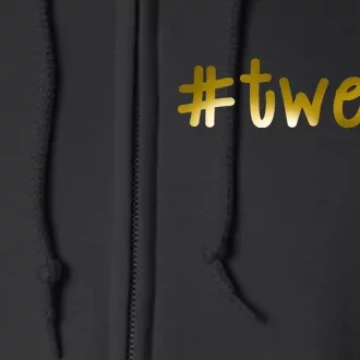 #Twelve 12th Birthday Gold Logo Full Zip Hoodie