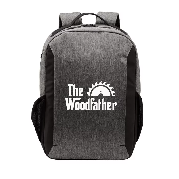 The Woodfather Funny Woodworking Carpenter Joke Woodworker Vector Backpack