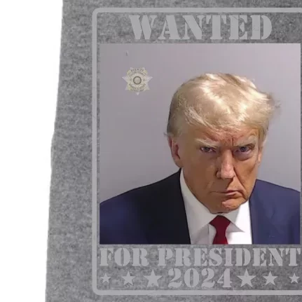 Trump Wanted For President 2024 Doggie 3-End Fleece Hoodie