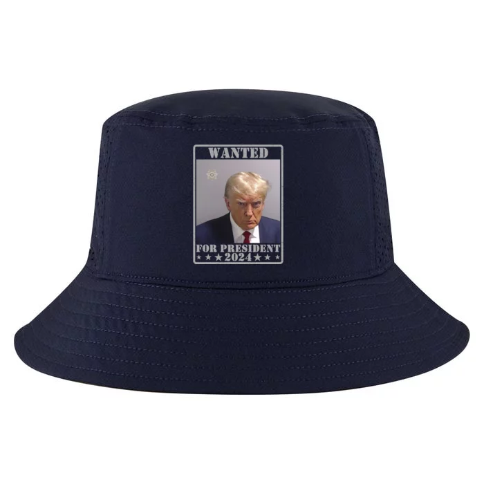 Trump Wanted For President 2024 Cool Comfort Performance Bucket Hat