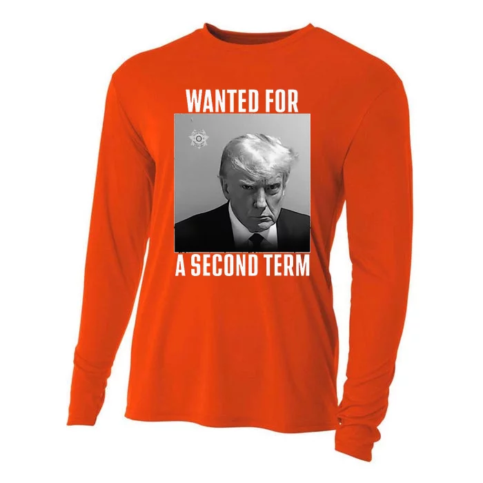 Trump Wanted For A Second Term Cooling Performance Long Sleeve Crew