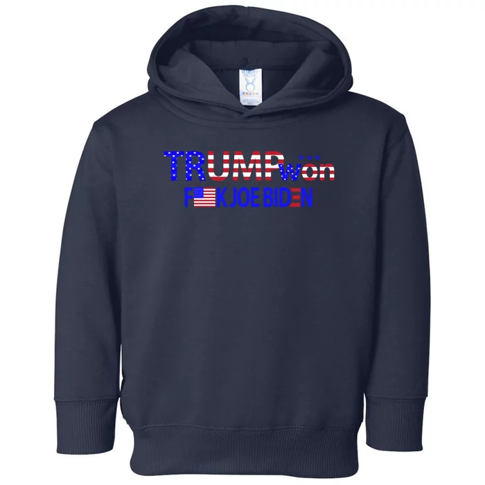 Trump Won F Biden Toddler Hoodie