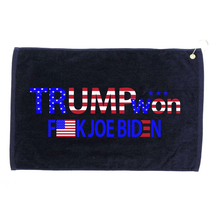 Trump Won F Biden Grommeted Golf Towel