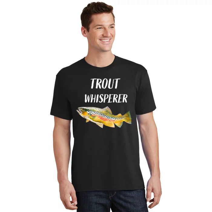 Trout Whisperer Fishing Rainbow Trout T-Shirt