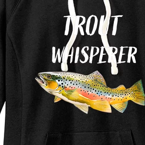 Trout Whisperer Fishing Rainbow Trout Women's Fleece Hoodie