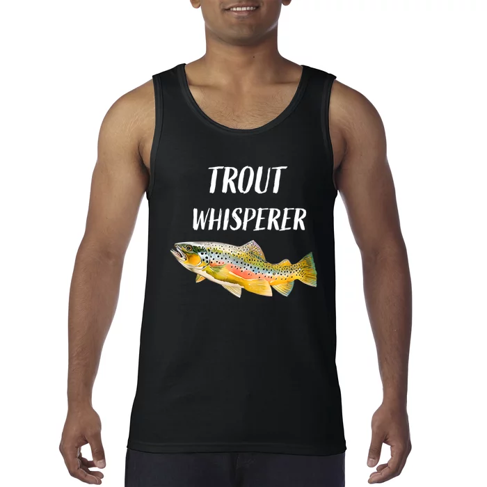 Trout Whisperer Fishing Rainbow Trout Tank Top