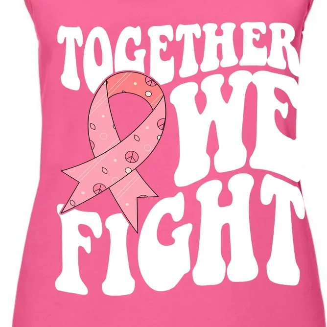 Together We Fight Breast Cancer Retro Women's Racerback Tank