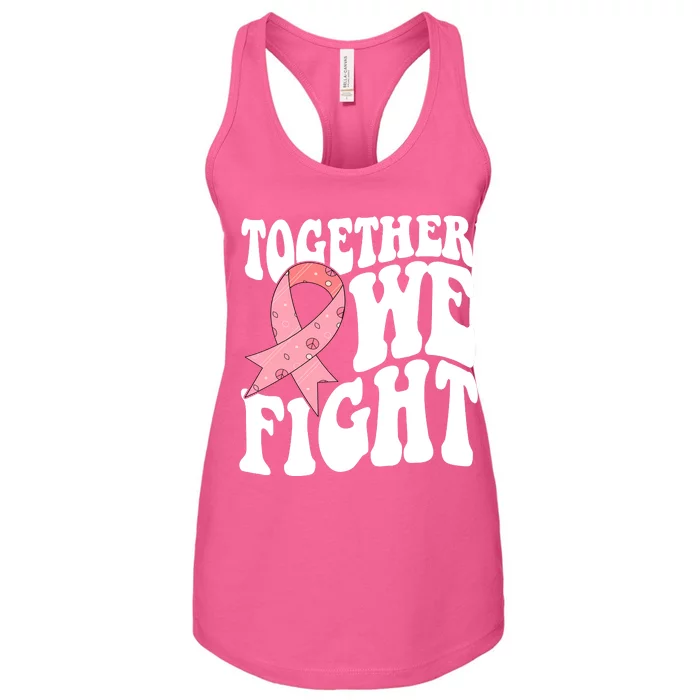 Together We Fight Breast Cancer Retro Women's Racerback Tank