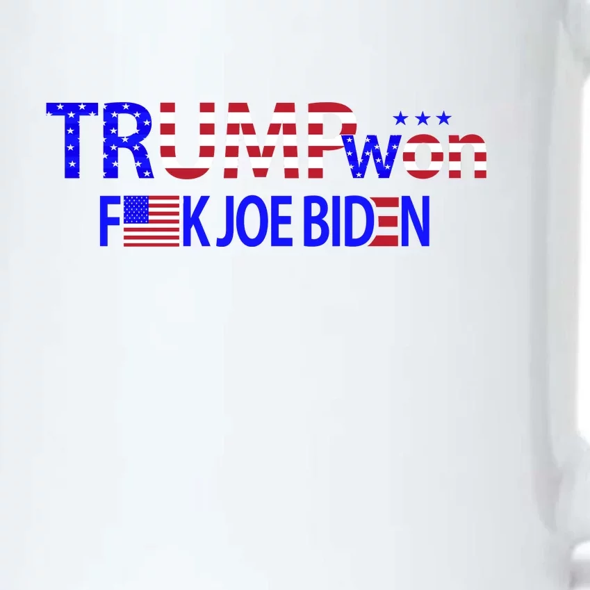 Trump Won F Joe Biden Black Color Changing Mug