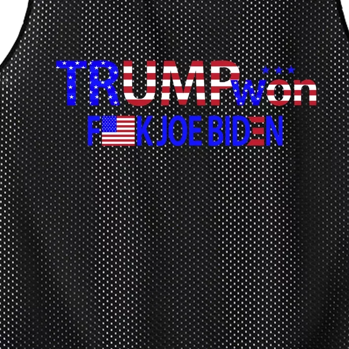 Trump Won F Joe Biden Mesh Reversible Basketball Jersey Tank