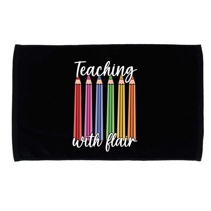 Teaching With Flair Colorful Pencil School Microfiber Hand Towel