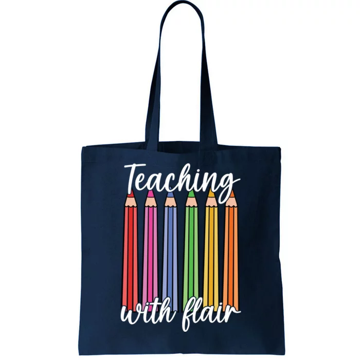 Teaching With Flair Colorful Pencil School Tote Bag