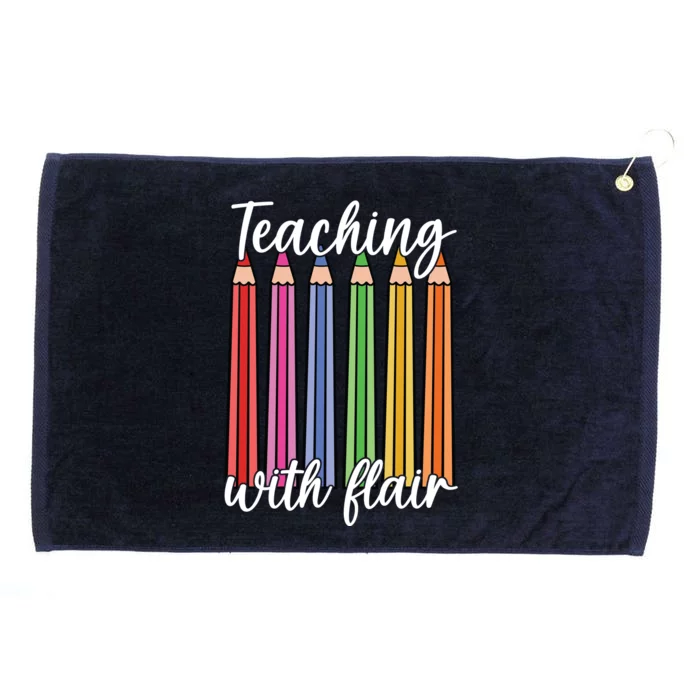 Teaching With Flair Colorful Pencil School Grommeted Golf Towel