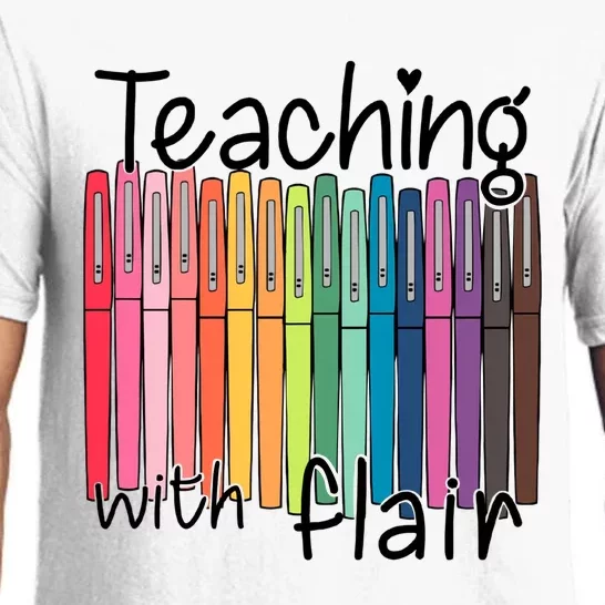 Teaching With Flair Mug Back To School First Day Of School Funny Teacher Pajama Set